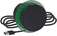 Настольный встраиваемый блок Schneider Electric Unica System+ с беспроводной зарядкой антрацит